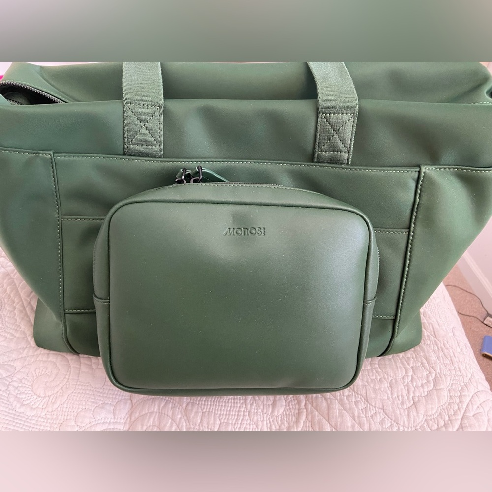 Monos Metro Duffle Bag - beautiful deep green color.  Never Used!!